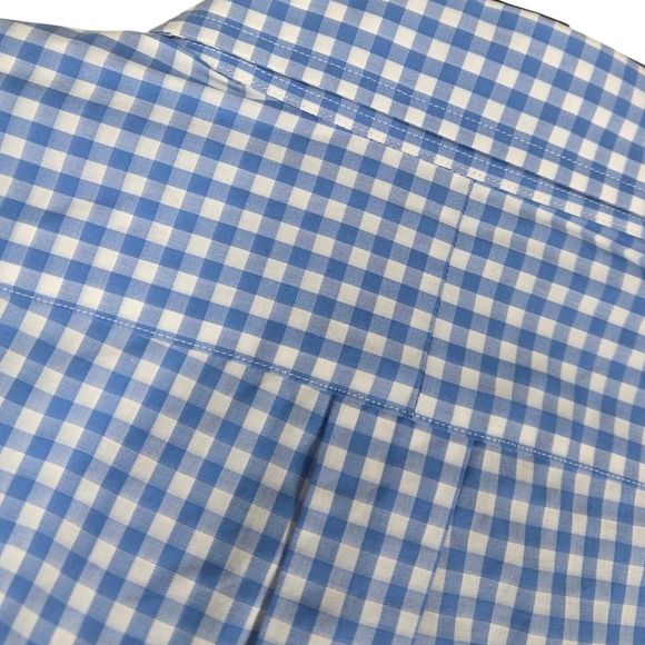Ralph Lauren Button Down Shirt Mens XL Gingham Check Light Blue White LS NWT $89 - Picture 10 of 12